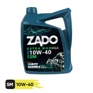 روغن موتور خودرو  زادو مدل sae 10w40 sm حجم 4 لیتر